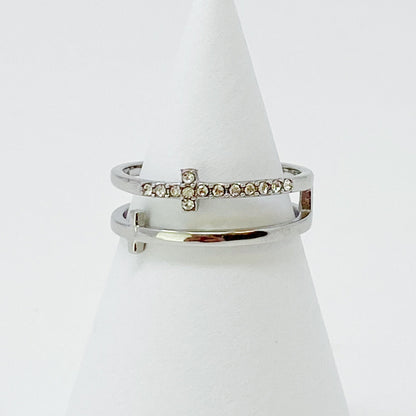 Forever Double Cross Ring-3