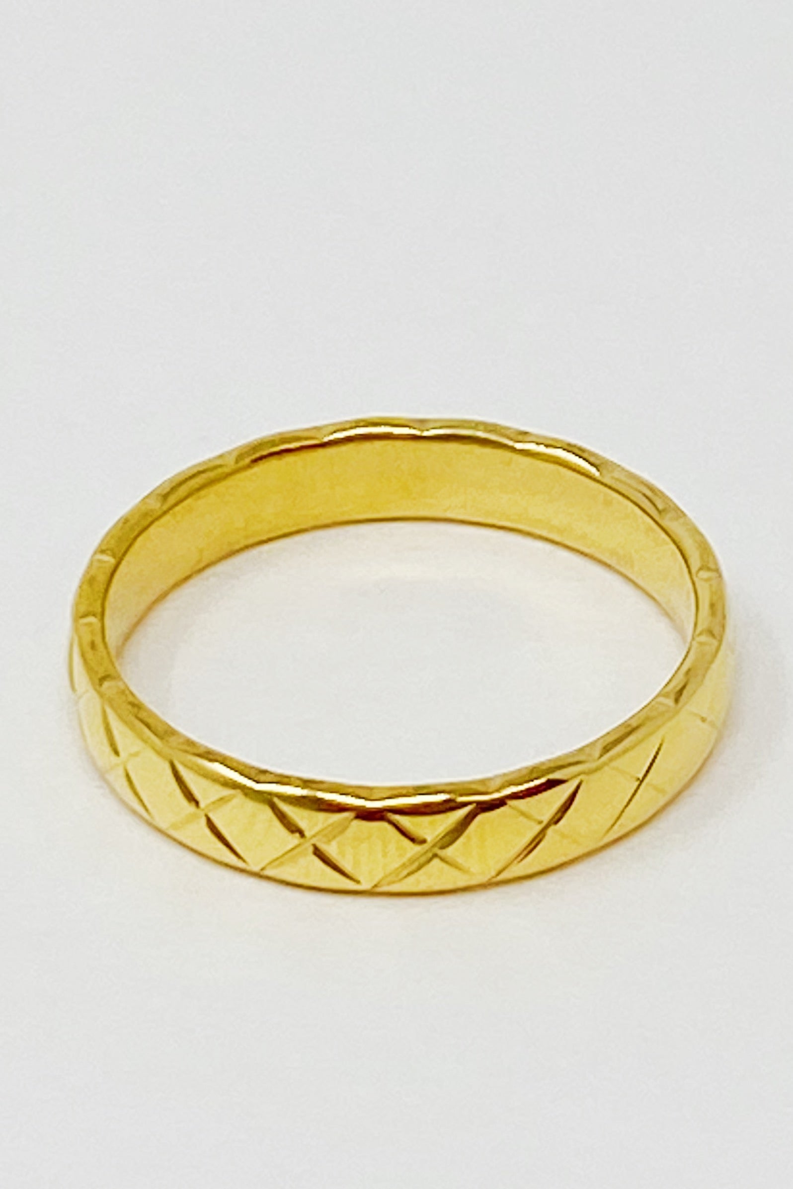 Gold Quilted Ring-2