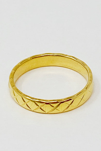 Gold Quilted Ring-2