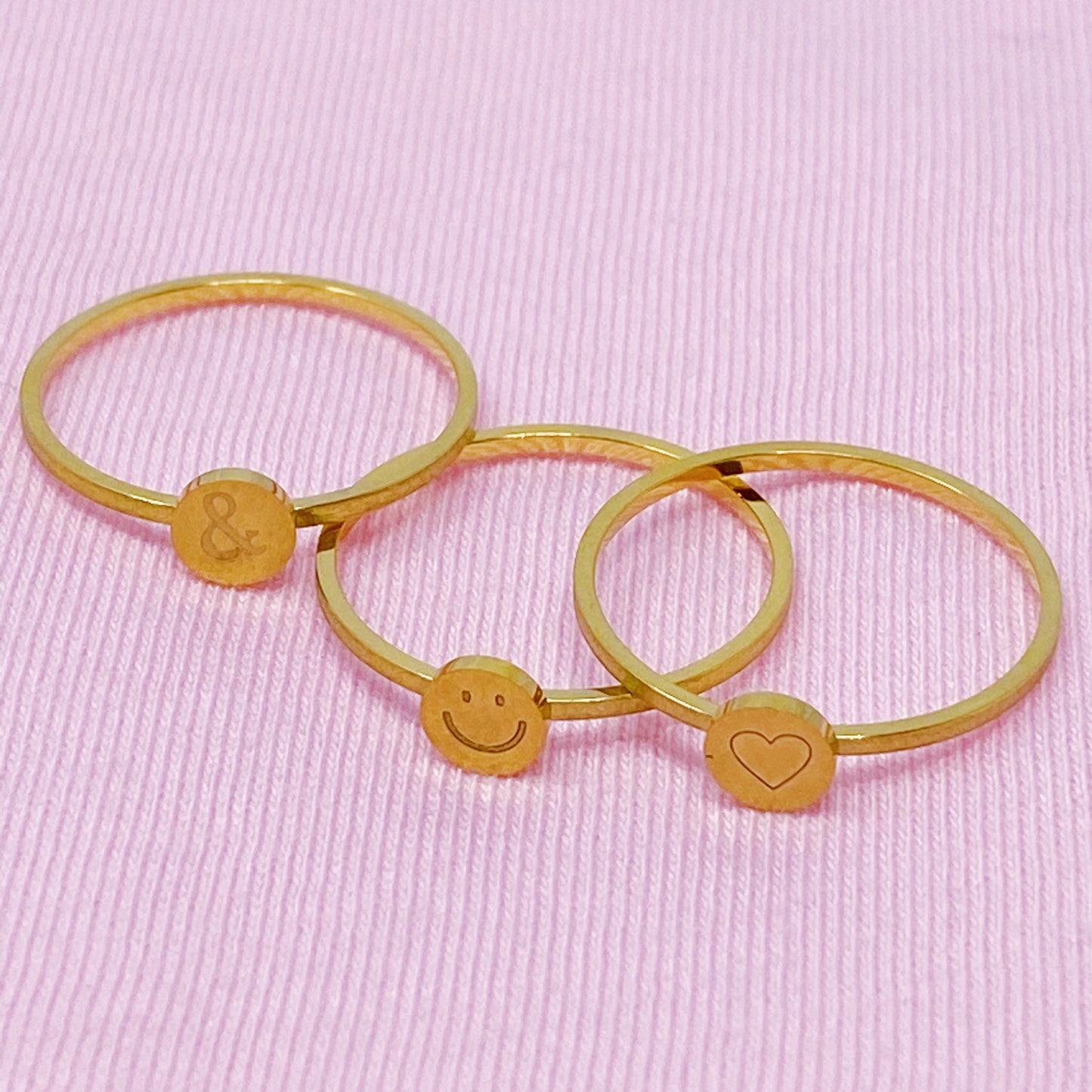 Tiny Disc Stackable Ring-4