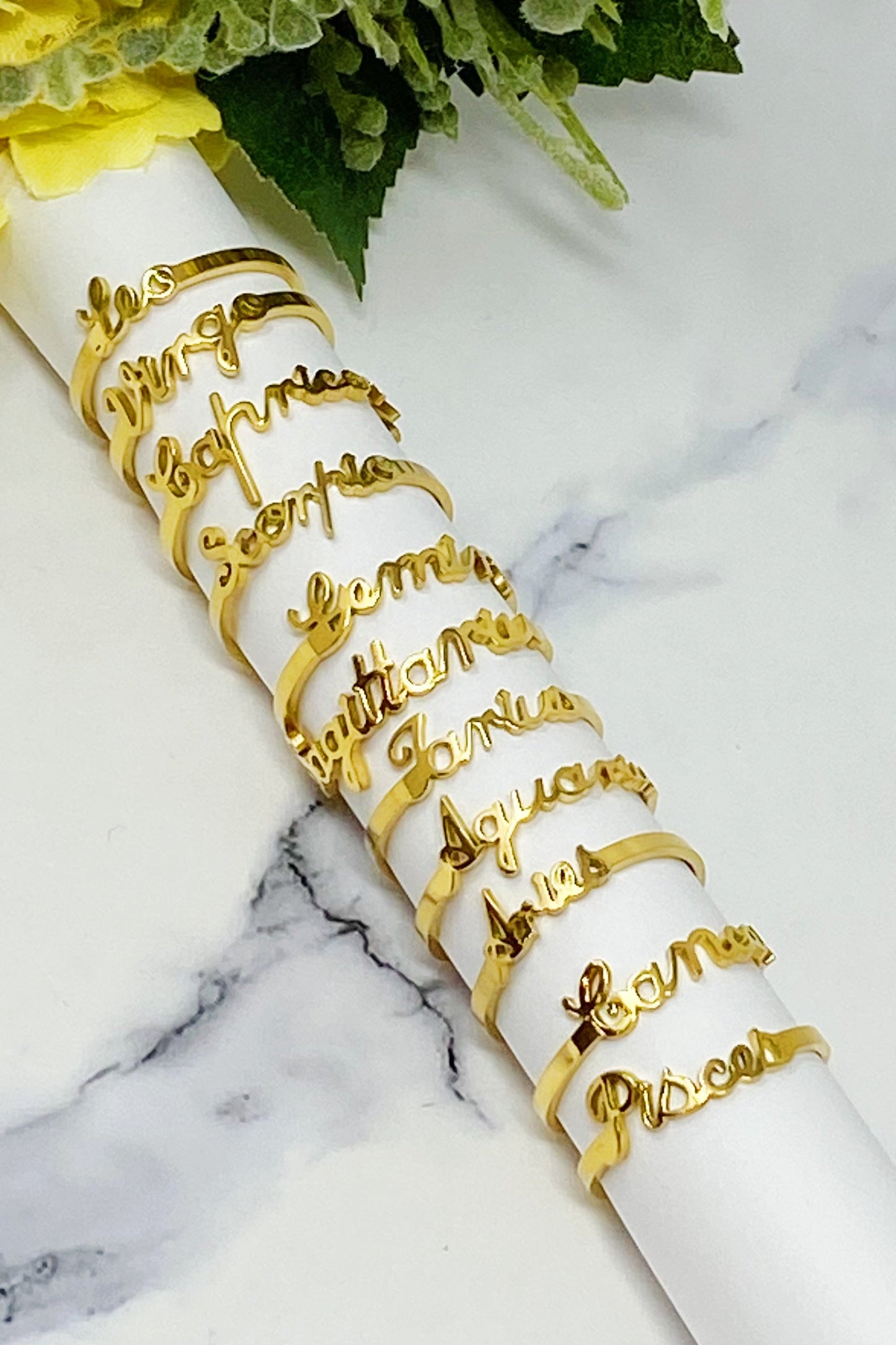 Scripted Zodiac Ring-2