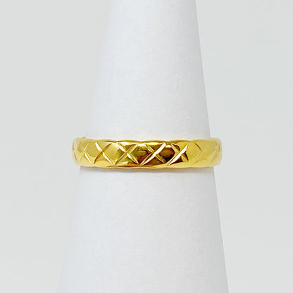 Gold Quilted Ring-1