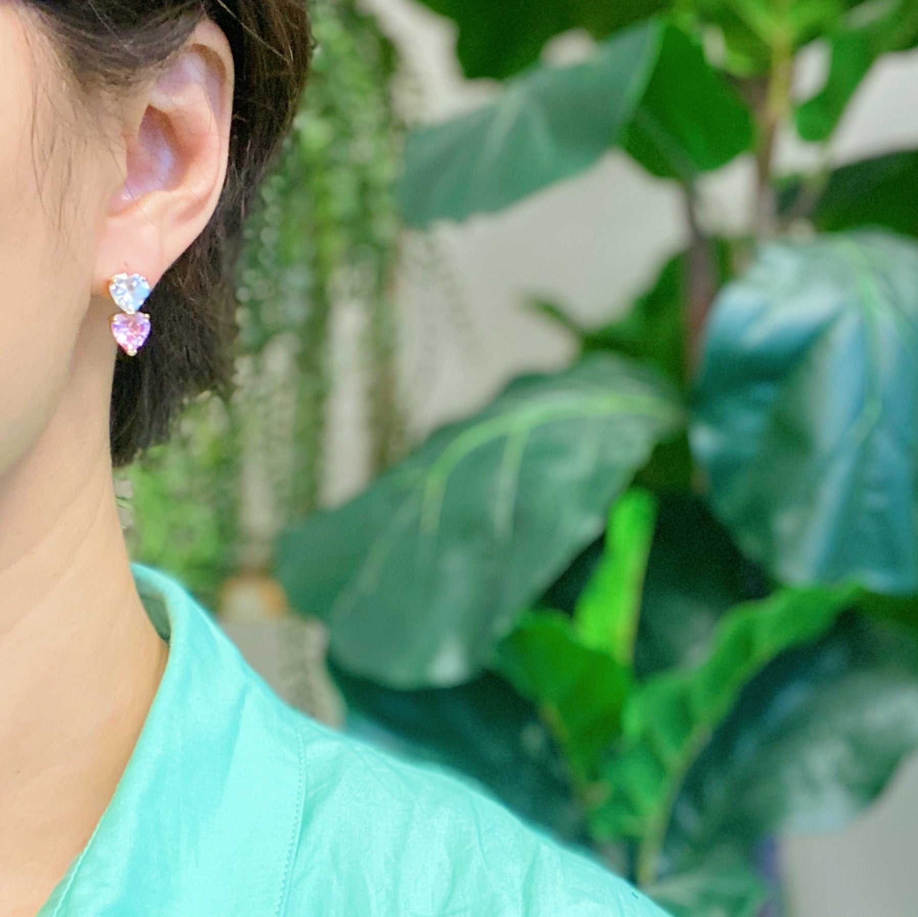 Two Colors Of Love Earrings-1