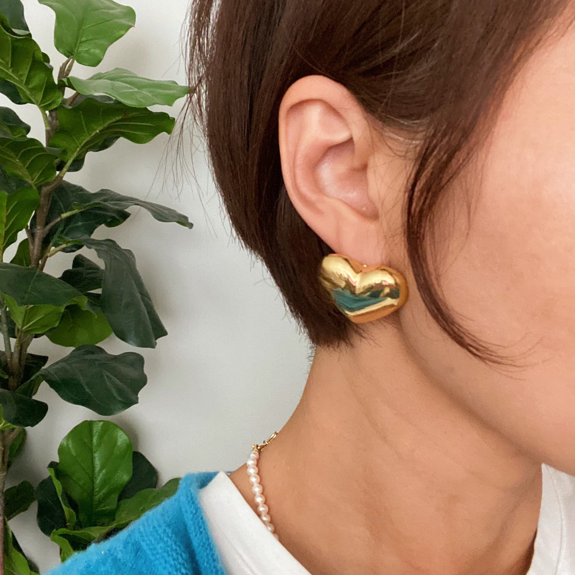 Polish My Heart Stud Earrings-3