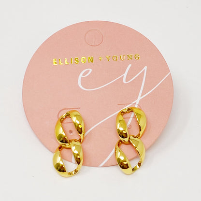 Chain Drop Earrings-2