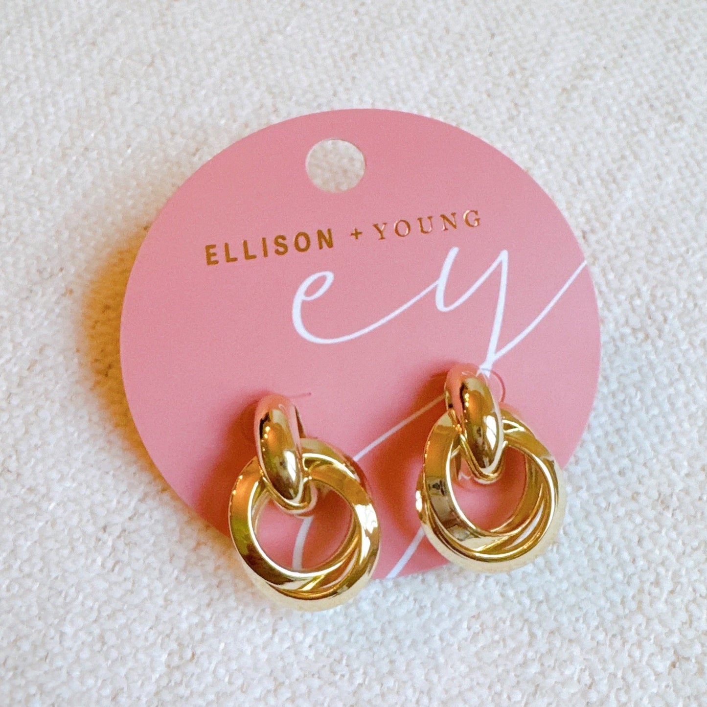 Gold Knocker Earrings-3