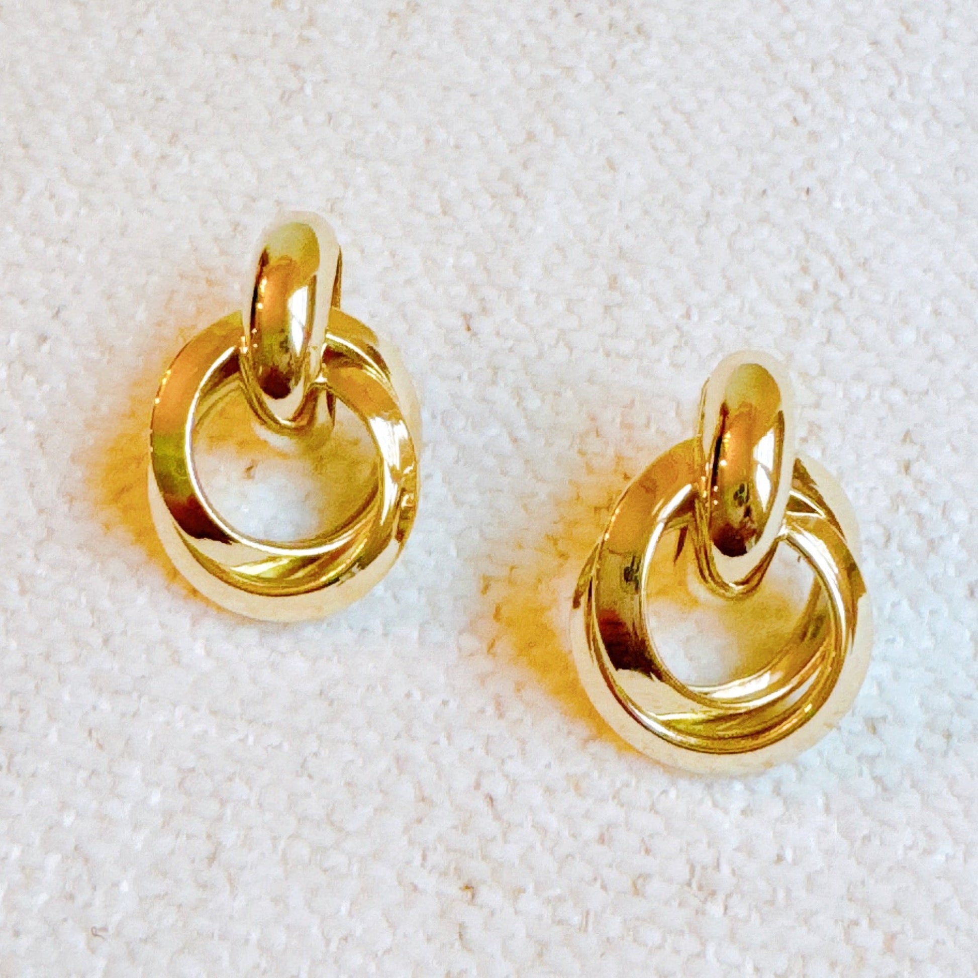 Gold Knocker Earrings-0