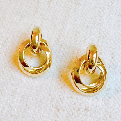 Gold Knocker Earrings-0