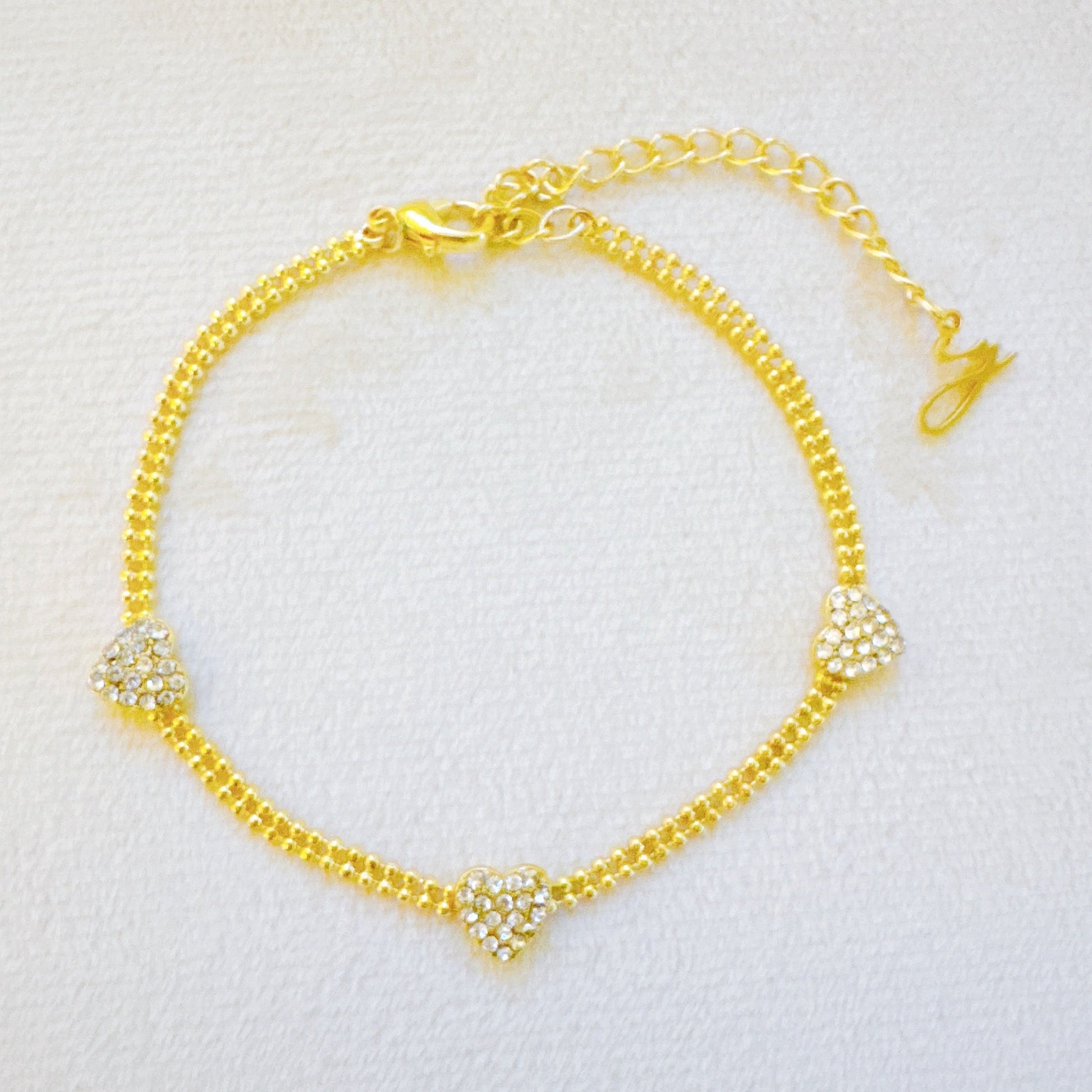 Dotty Shine Heart Bracelet-1
