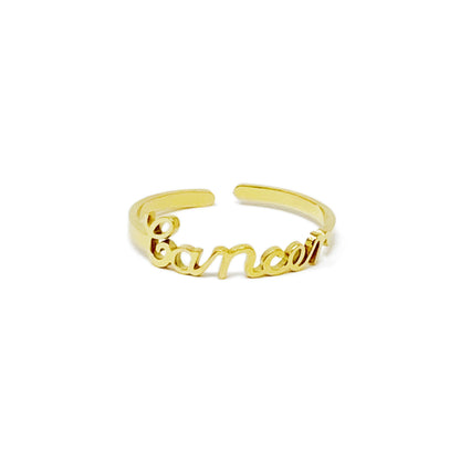 Scripted Zodiac Ring-7