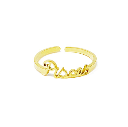 Scripted Zodiac Ring-12